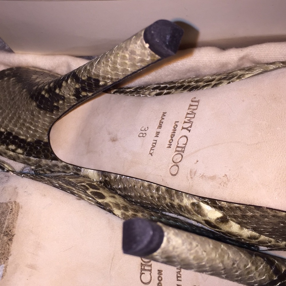 Euc Jimmy Choo Python Pumps - image 6